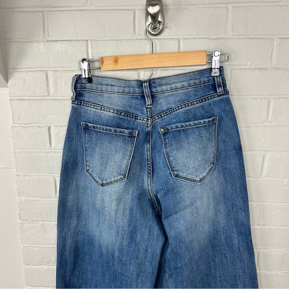 Fashion Nova High Rise Wide Leg Jeans Size 3/26 - Picture 10 of 11